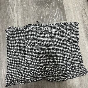 Black and White Checkered Women's Skirt